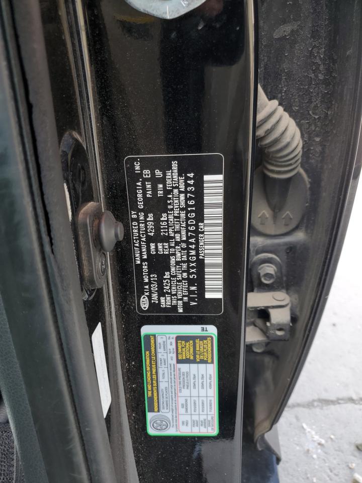 2013 Kia Optima Lx VIN: 5XXGM4A76DG167344 Lot: 65476865