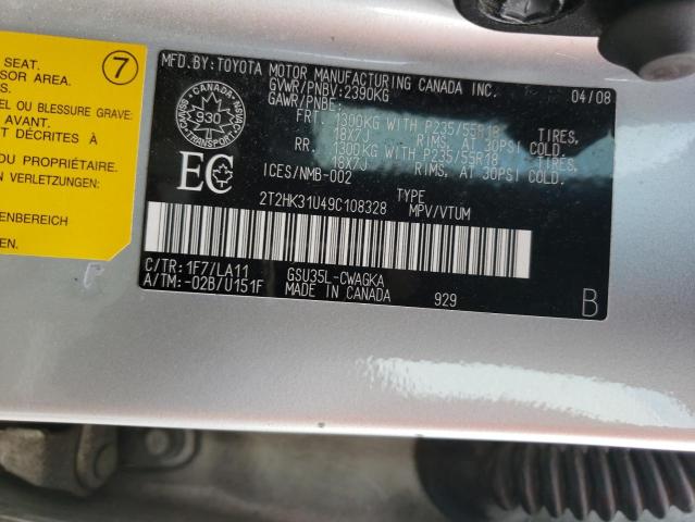 2009 LEXUS RX 350  