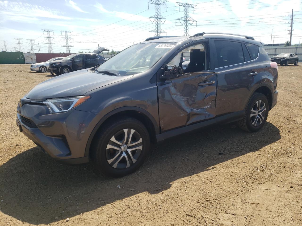 2017 Toyota Rav4 Le grey null gas JTMZFREV7HJ131883 photo #1