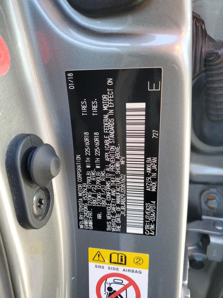 2018 Lexus Nx 300H VIN: JTJBJRBZ9J2087602 Lot: 65241635