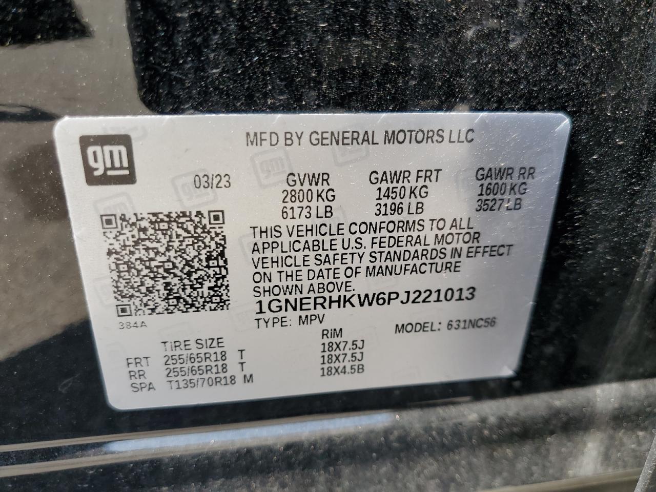2020 Chevrolet Traverse Lt VIN: 1GNERHKW6PJ221013 Lot: 65130585