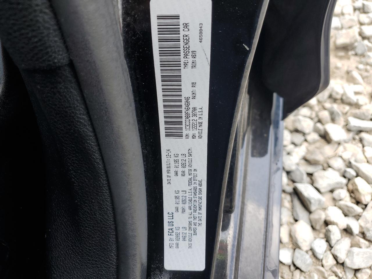 2015 Chrysler 200 Limited VIN: 1C3CCCAB0FN646046 Lot: 63771975
