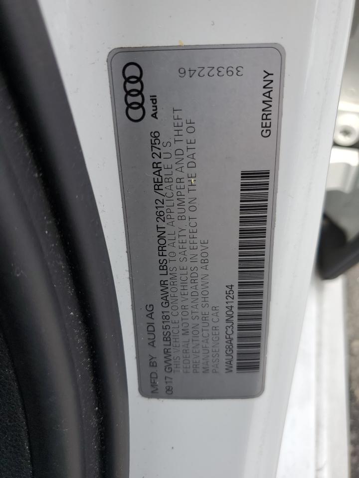2018 Audi A6 Premium Plus VIN: WAUG8AFC3JN041254 Lot: 62787685