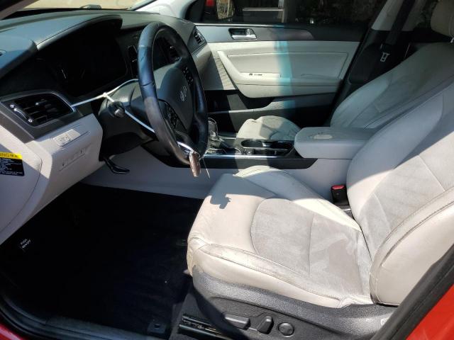  HYUNDAI SONATA 2017 Czerwony
