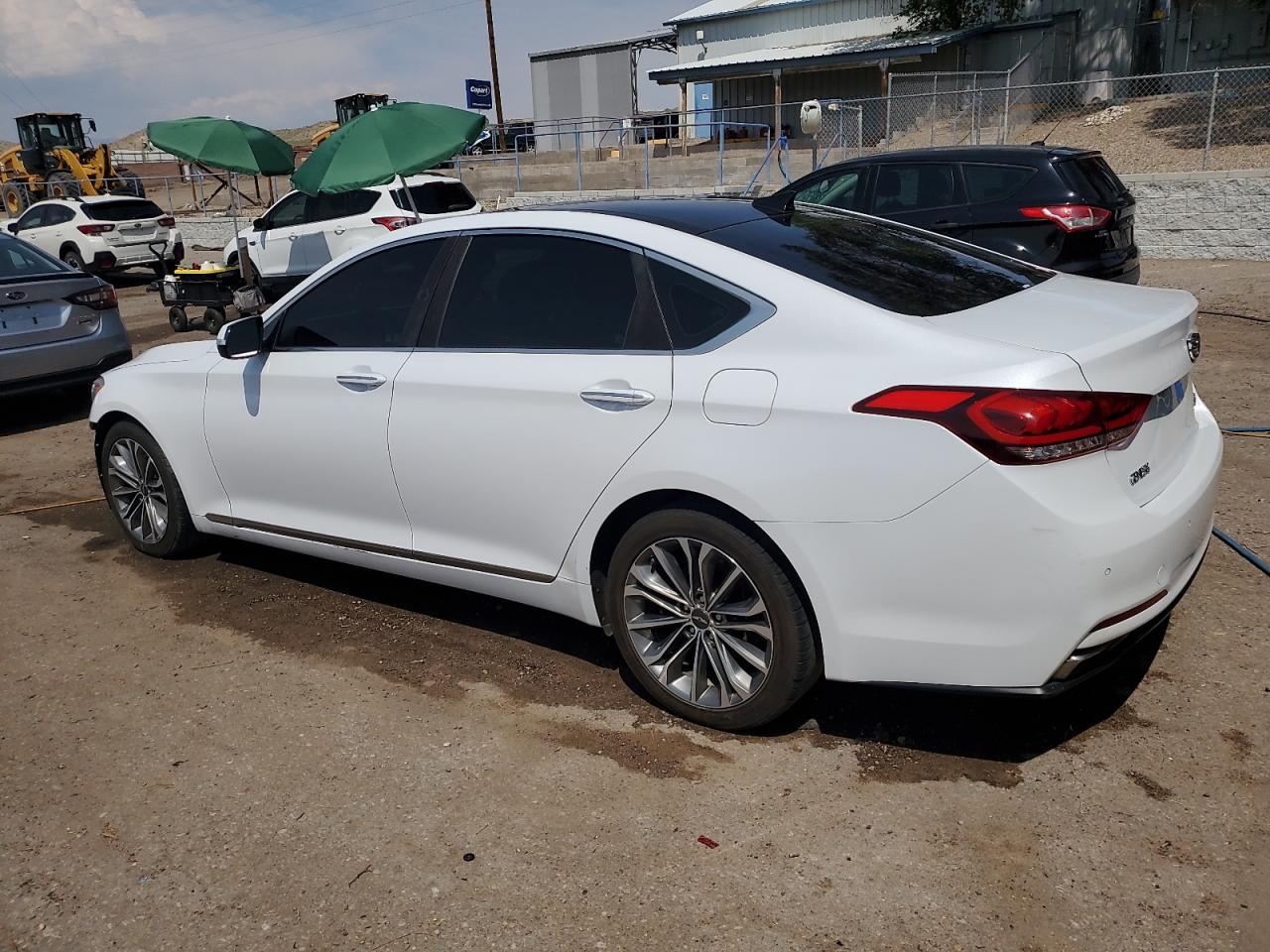 2015 Hyundai Genesis 3.8L white null gas KMHGN4JE9FU015885 photo #3