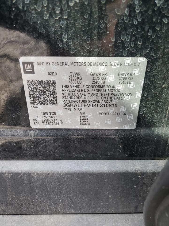 2019 GMC Terrain Sle VIN: 3GKALTEV0KL310810 Lot: 63398845