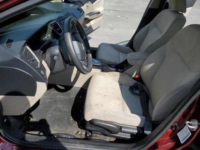  HONDA CIVIC 2014 Бургунді