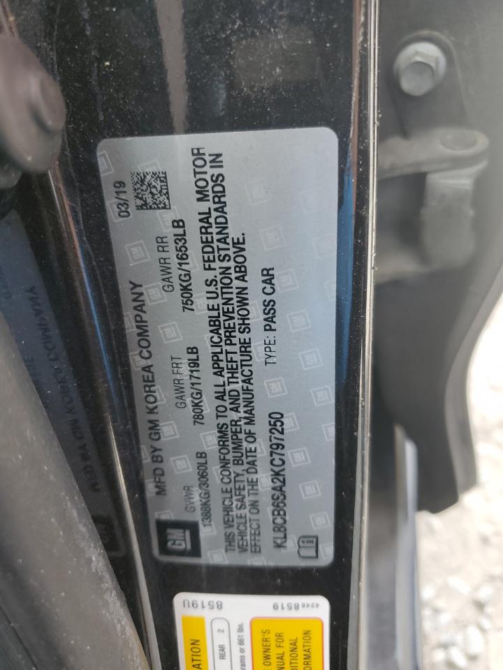 2019 Chevrolet Spark Ls VIN: KL8CB6SA2KC797250 Lot: 65155295