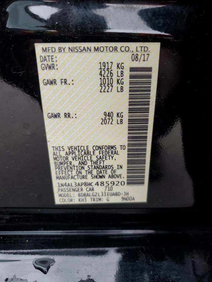 1N4AL3AP8HC485920 NISSAN ALTIMA 2017