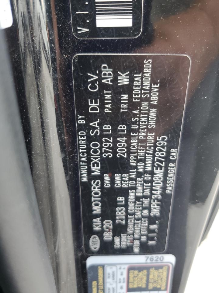 3KPF34AD8ME278295 2021 Kia Forte Gt Line