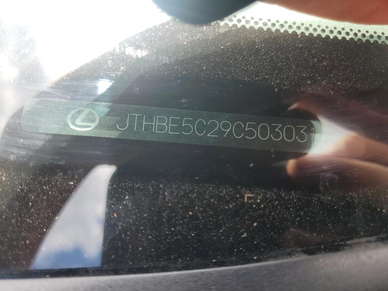 2012 Lexus Is 350 VIN: JTHBE5C29C5030317 Lot: 65125615