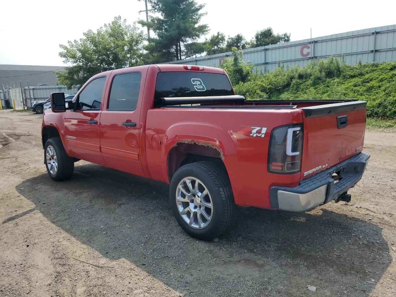 2007 GMC New Sierra K1500 red null gas 2GTEK13M971657656 photo #3