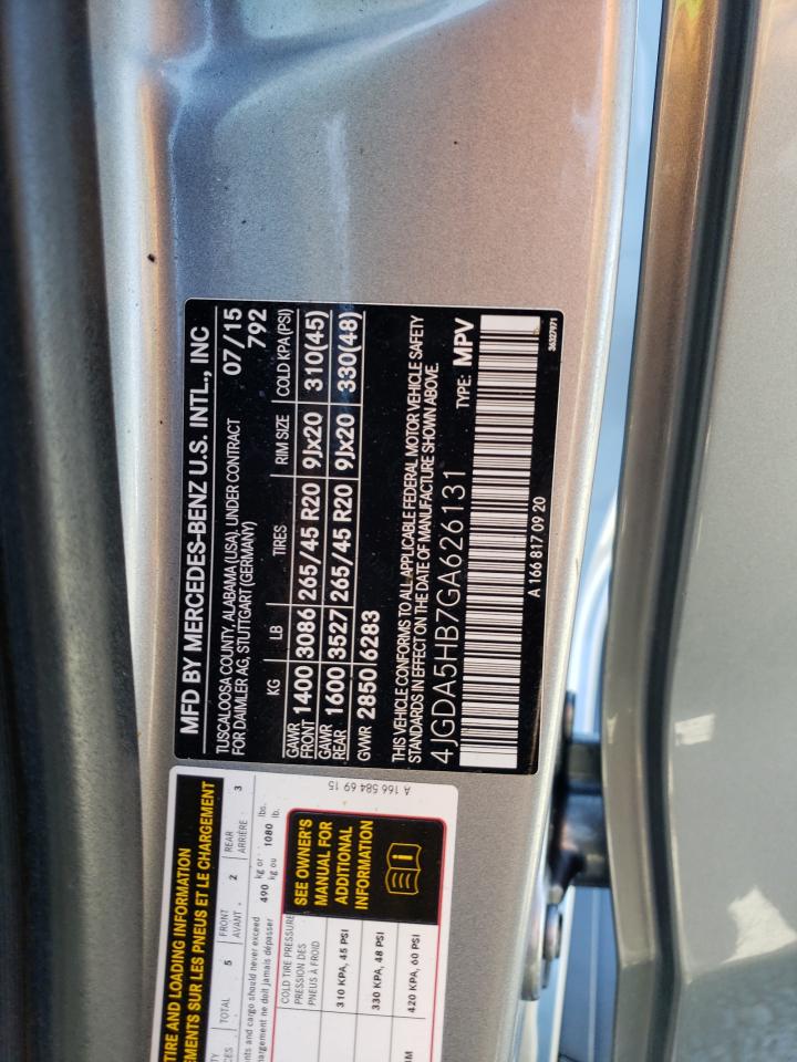4jgda5hb7ga626131 4JGDA5HB7GA626131 2016 Mercedes-Benz Gle 350 4Matic