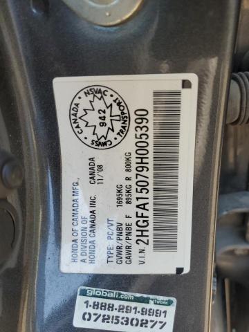 2009 HONDA CIVIC EXL  