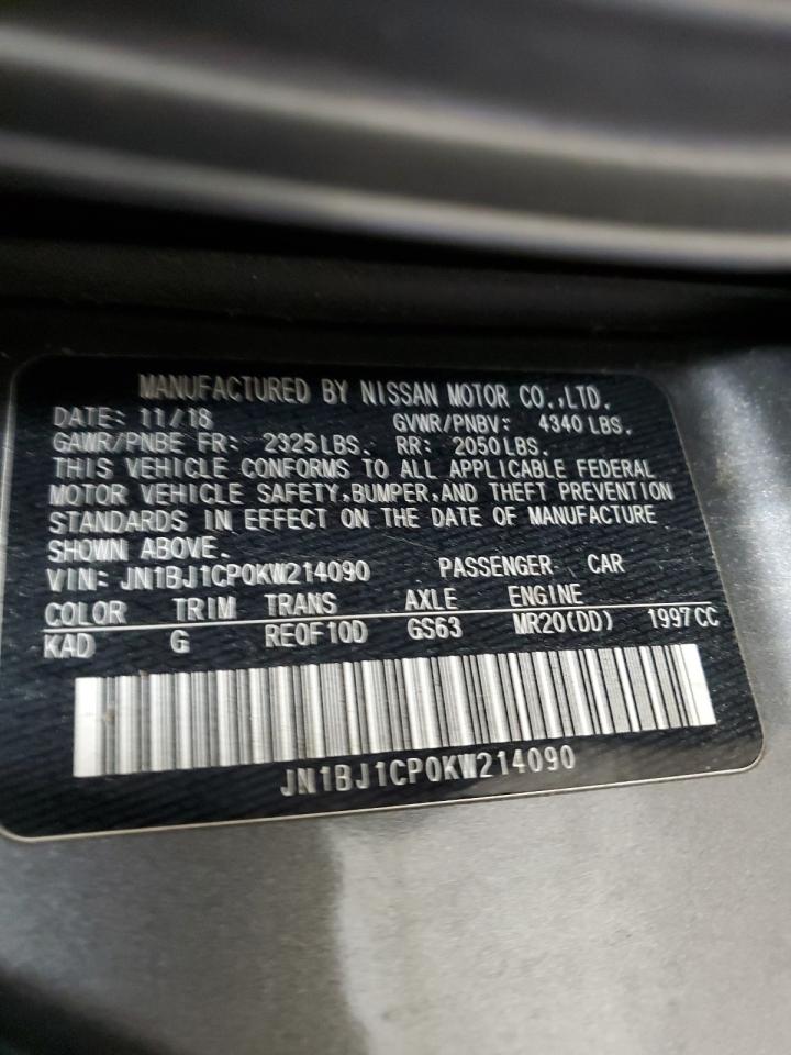 JN1BJ1CP0KW214090 NISSAN ROGUE 2019