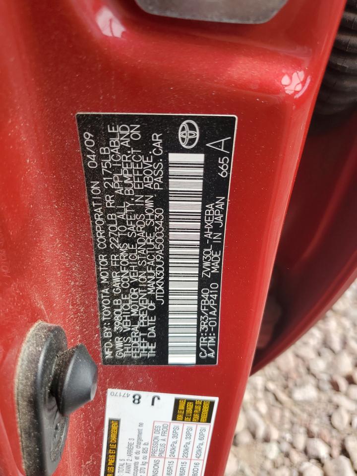 2010 Toyota Prius VIN: JTDKN3DU9A5003430 Lot: 64763055