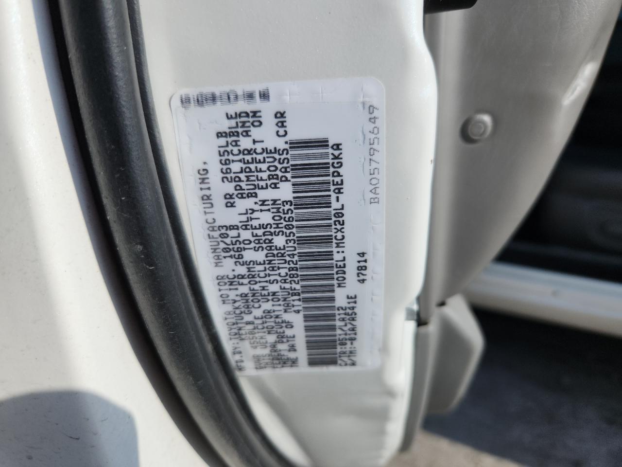 2004 Toyota Avalon Xl VIN: 4T1BF28B24U350653 Lot: 63328065