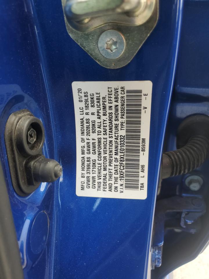 2020 Honda Civic Sport VIN: 19XFC2F8XLE010332 Lot: 64737165
