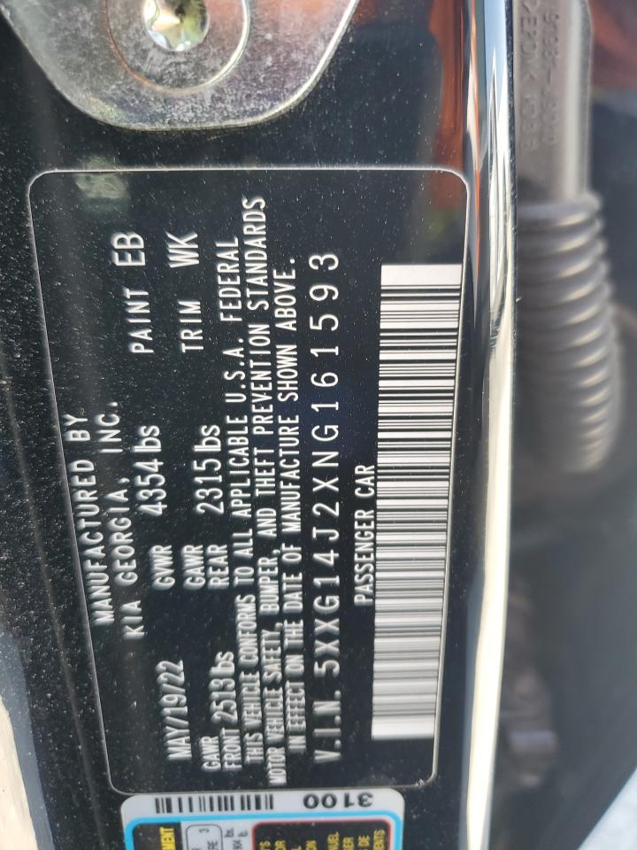 2022 Kia K5 Lxs VIN: 5XXG14J2XNG161593 Lot: 64683955