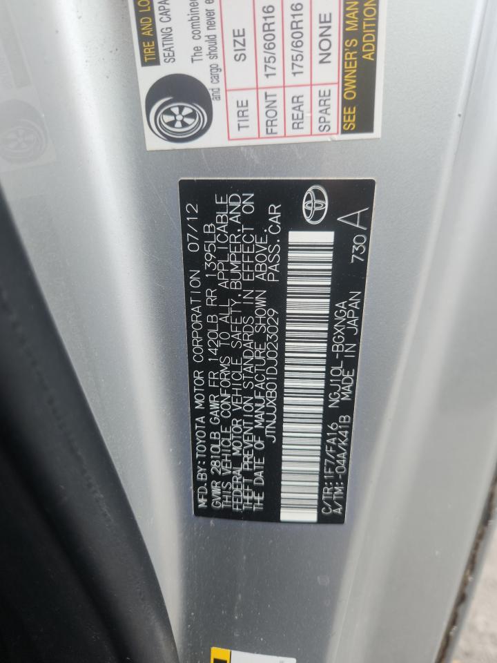 2013 Toyota Scion Iq VIN: JTNJJXB01DJ023029 Lot: 64015115