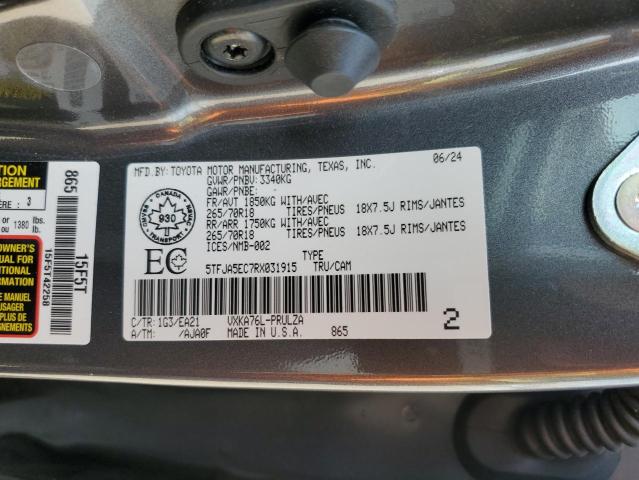 2024 TOYOTA TUNDRA CREWMAX LIMITED  