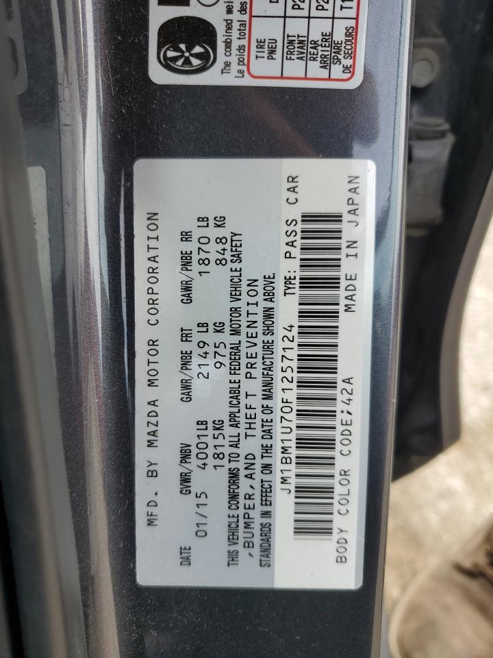 2015 Mazda 3 Sport VIN: JM1BM1U70F1257124 Lot: 64496495