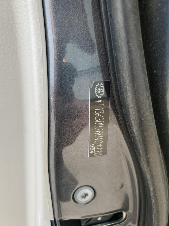 2011 Toyota Avalon Base VIN: 4T1BK3DB2BU401220 Lot: 67225895