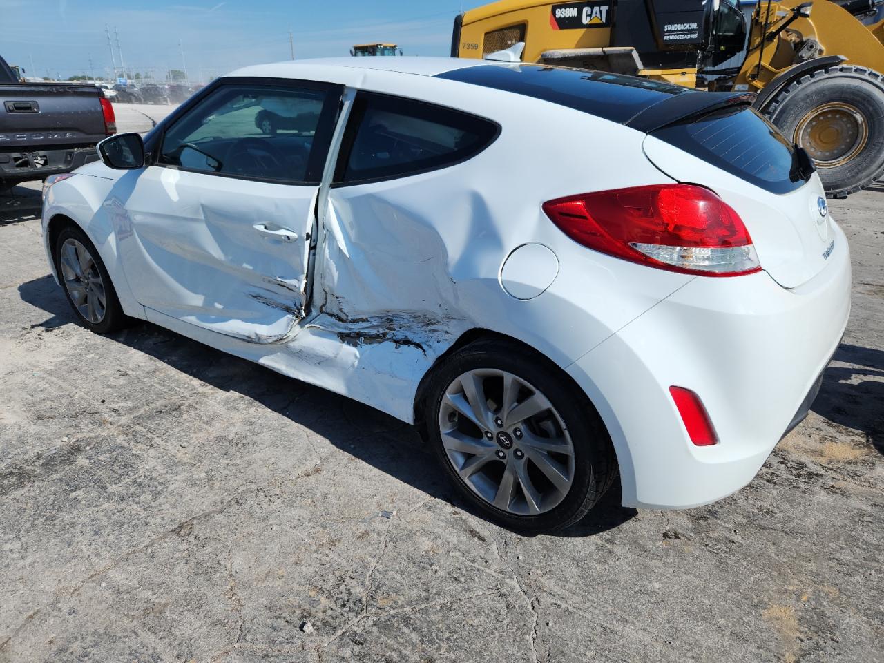 2016 Hyundai Veloster white coupe gas KMHTC6AD8GU268284 photo #3