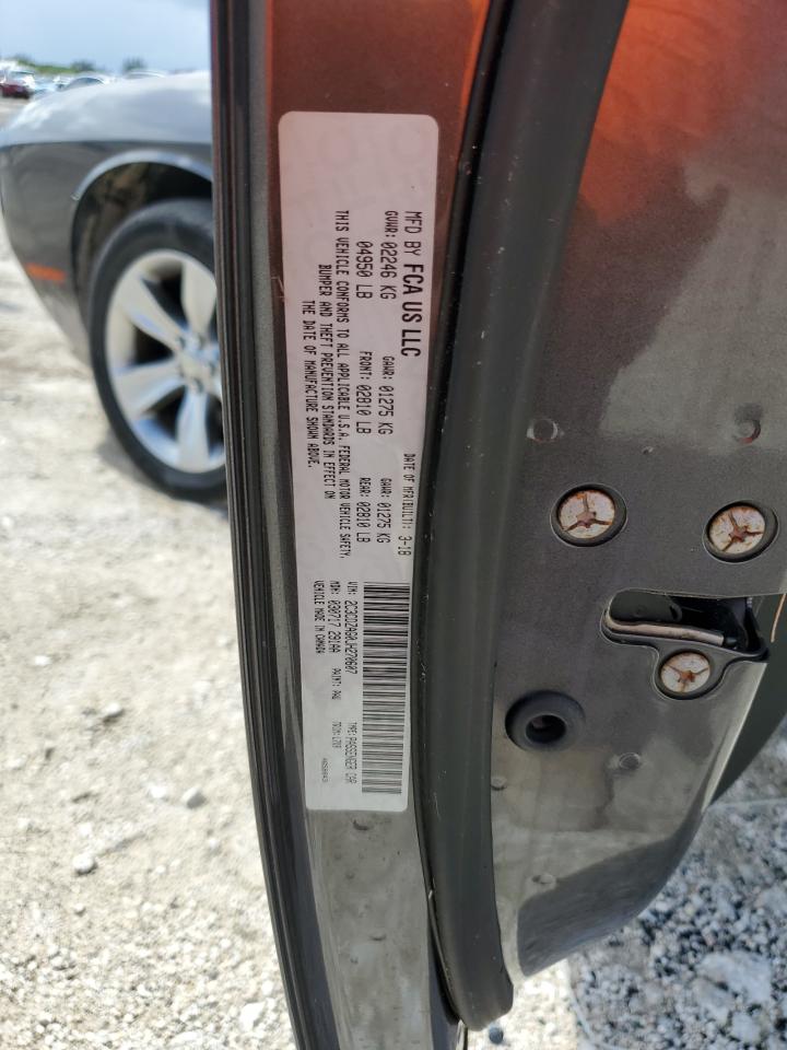 2018 Dodge Challenger Sxt VIN: 2C3CDZAG0JH270607 Lot: 65373725