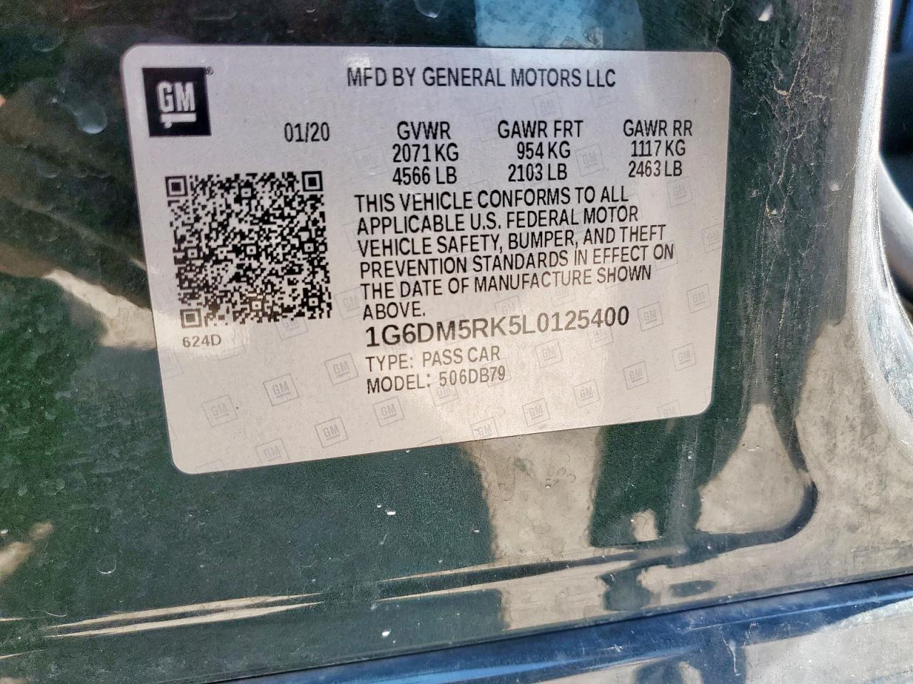 2020 Cadillac Ct5 Luxury VIN: 1G6DM5RK5L0125400 Lot: 64329625