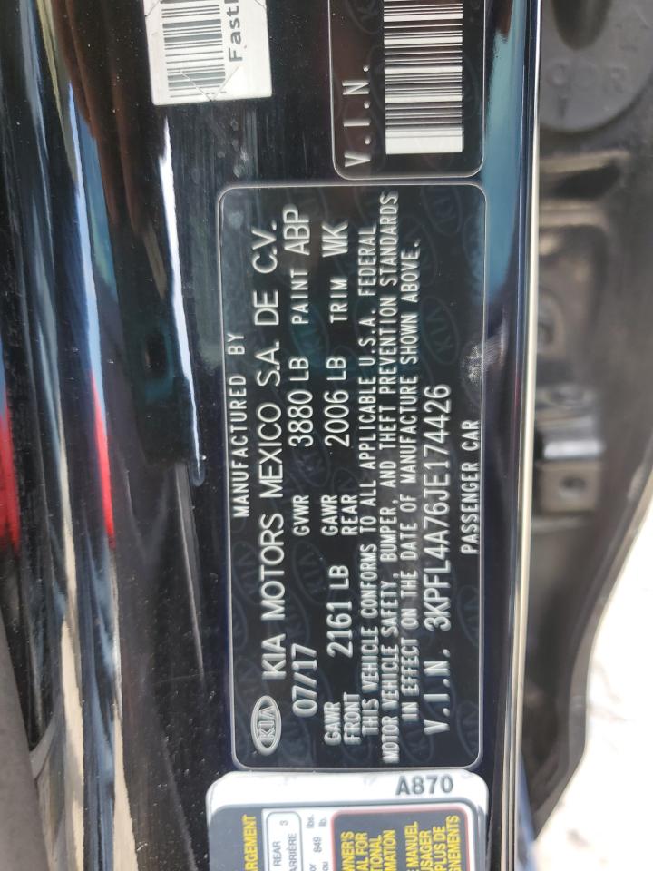 2018 Kia Forte Lx VIN: 3KPFL4A76JE174426 Lot: 63751615