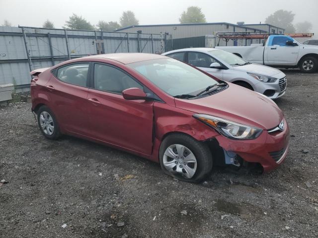 Sedans HYUNDAI ELANTRA 2016 Red
