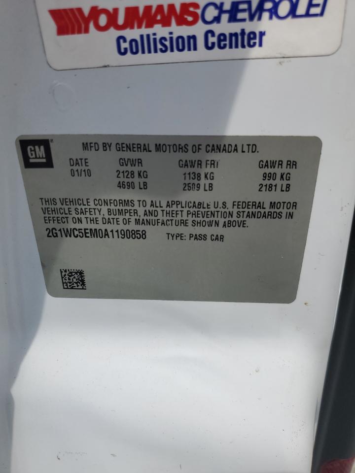 2G1WC5EM0A1190858 2010 Chevrolet Impala Ltz