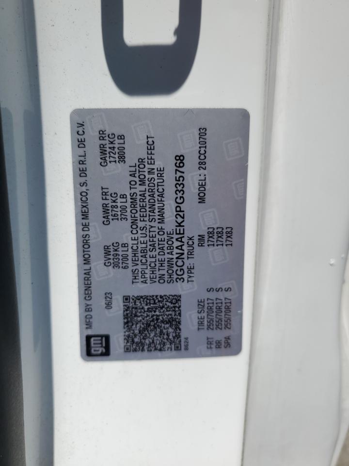 3GCNAAEK2PG335768 CHEVROLET ALL Models 2023