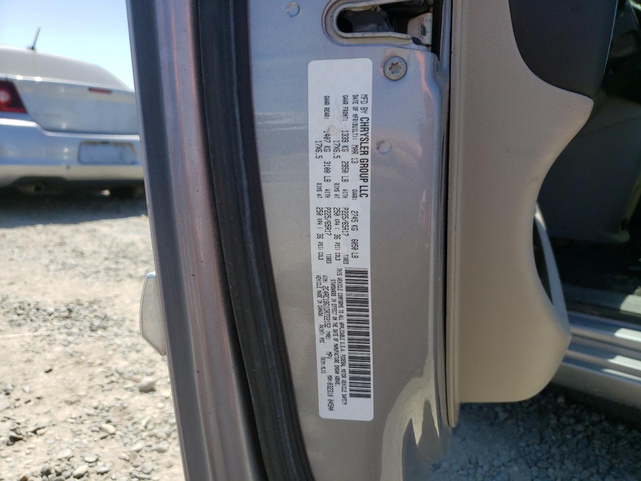 2013 Chrysler Town & Country Touring VIN: 2C4RC1BG1DR722152 Lot: 64641165