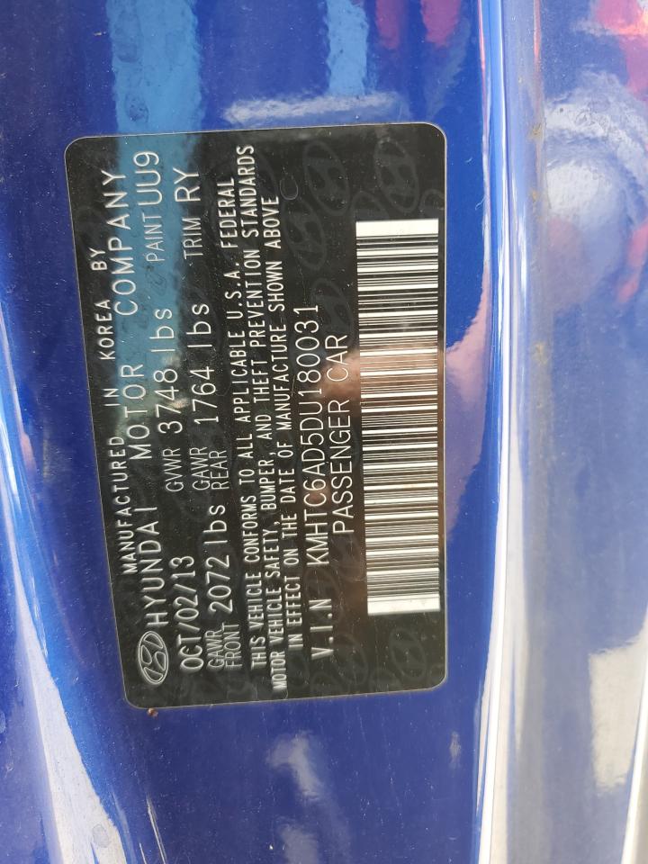 kmhtc6ad5du180031 KMHTC6AD5DU180031 2013 Hyundai Veloster
