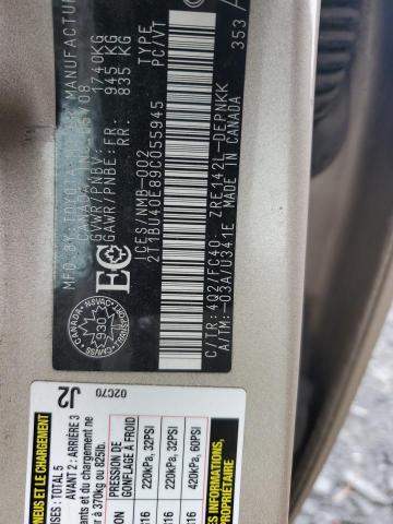 2009 TOYOTA COROLLA BASE  