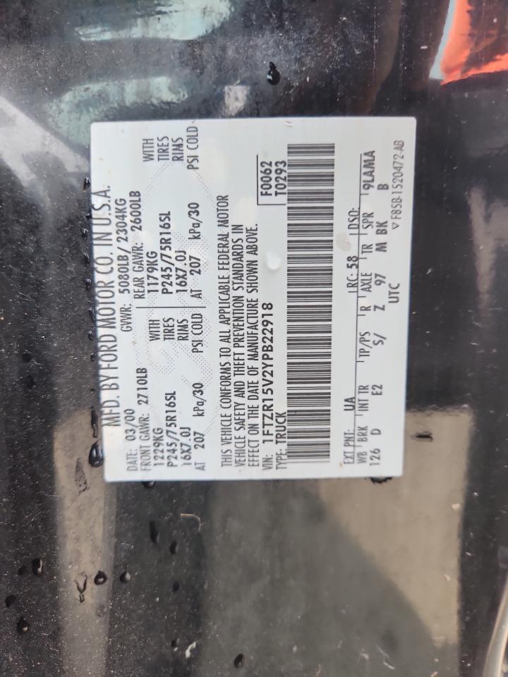 2000 Ford Ranger Super Cab VIN: 1FTZR15V2YPB22918 Lot: 64091365