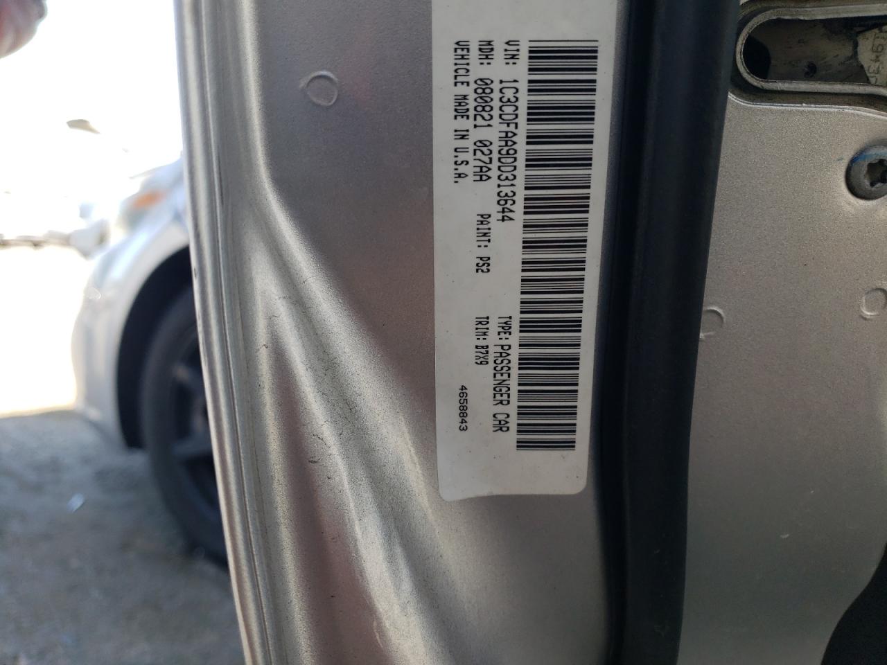 2013 Dodge Dart Se VIN: 1C3CDFAA9DD313644 Lot: 63851155
