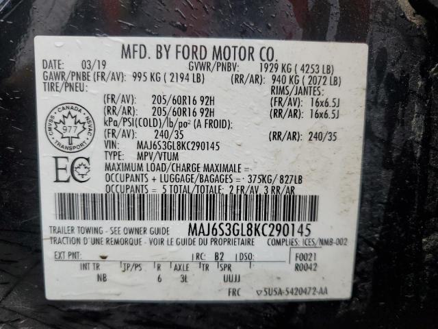 2019 FORD ECOSPORT SE  