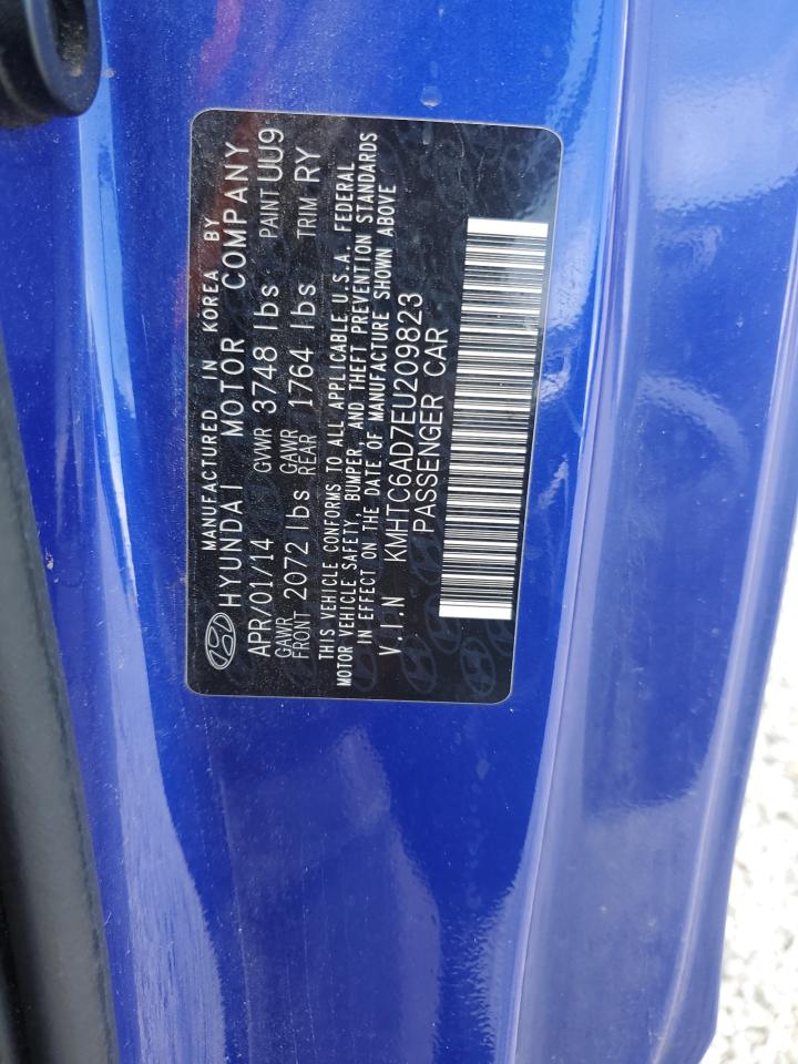 2014 Hyundai Veloster VIN: KMHTC6AD7EU209823 Lot: 66675785