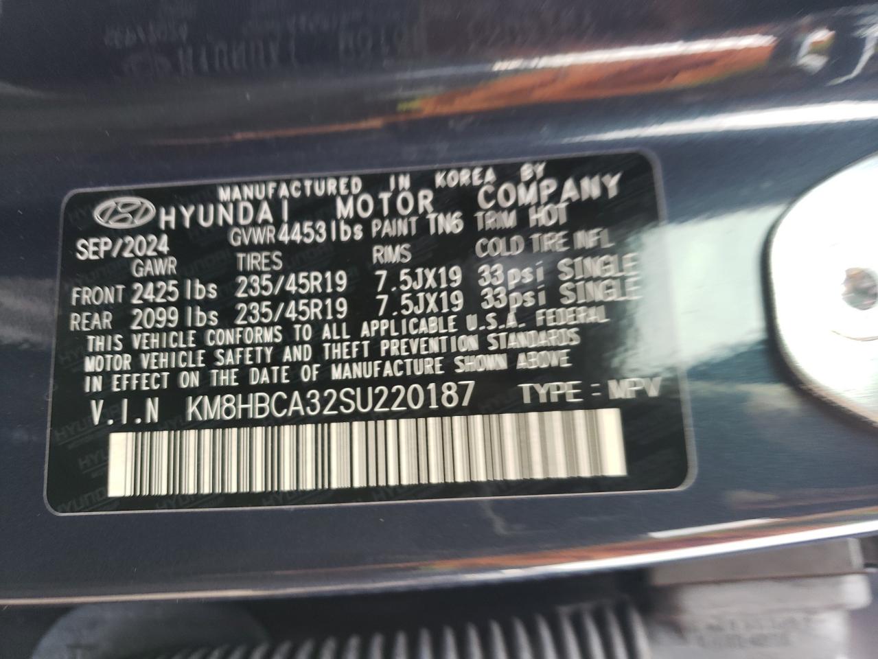 2025 Hyundai Kona N Line S VIN: KM8HBCA32SU220187 Lot: 64736885