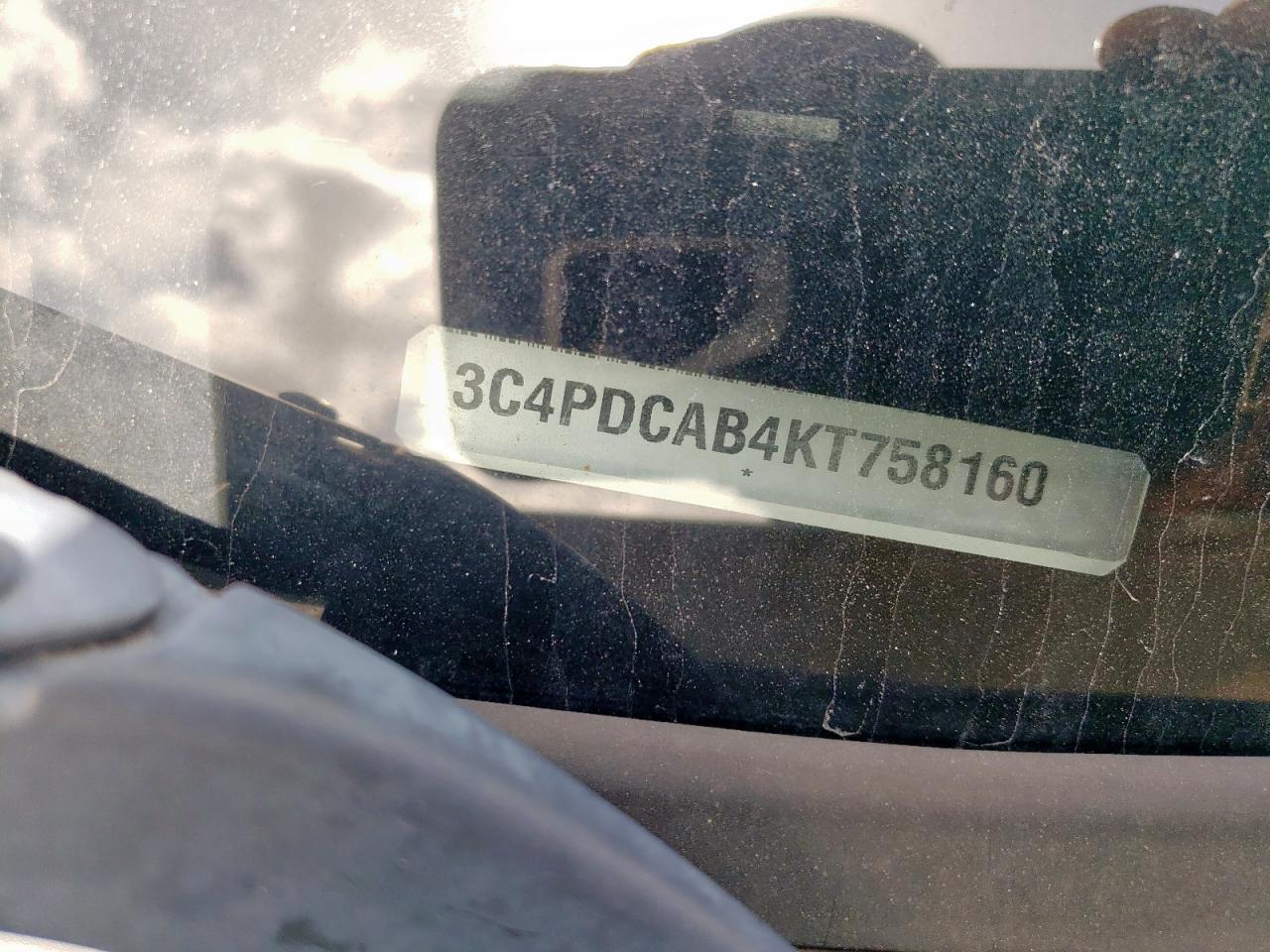 2019 Dodge Journey Se VIN: 3C4PDCAB4KT758160 Lot: 68755405