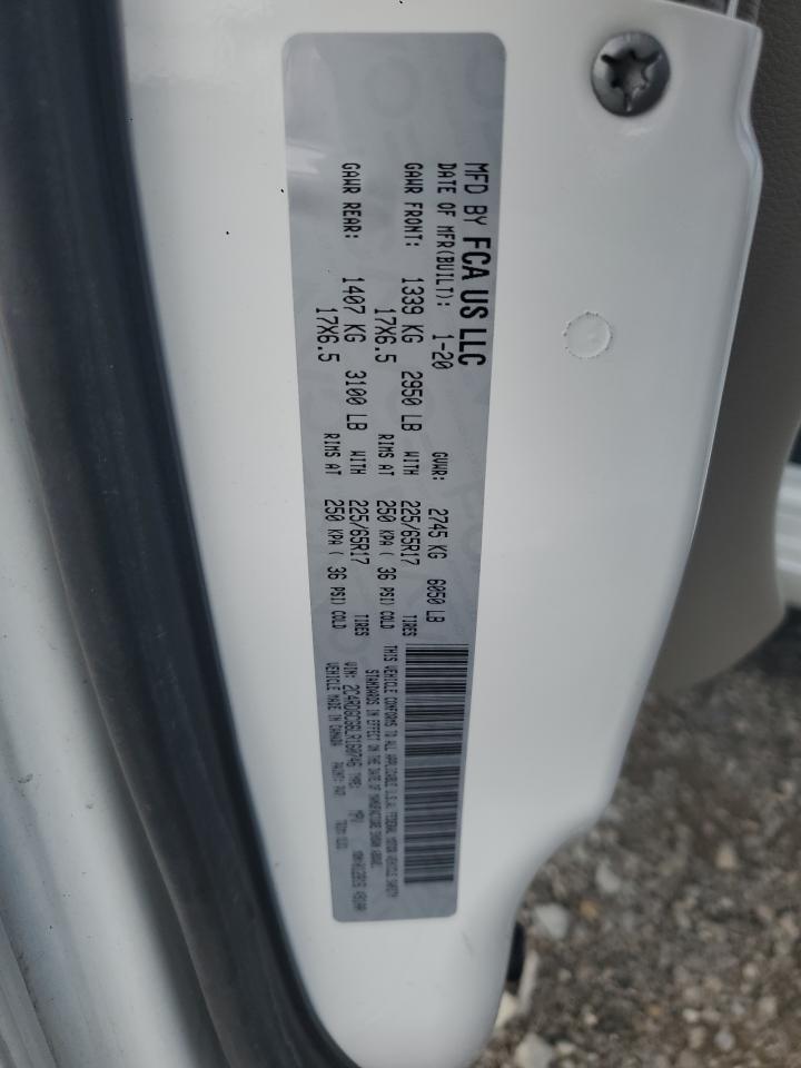 2020 Dodge Grand Caravan Sxt VIN: 2C4RDGCG6LR160746 Lot: 65272495