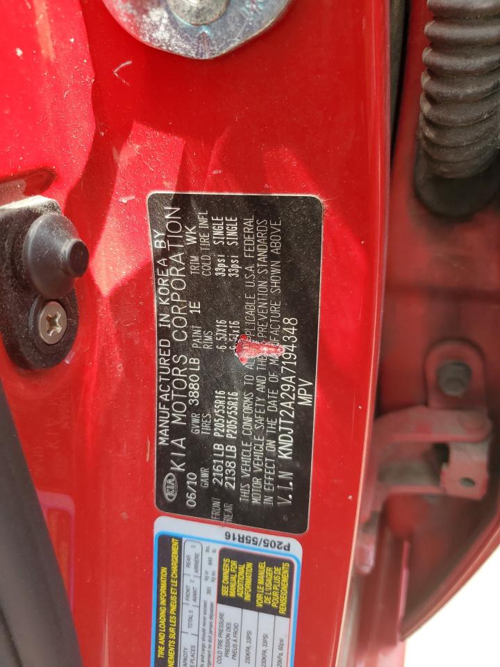 kndjt2a29a7194348 KNDJT2A29A7194348 2010 Kia Soul +