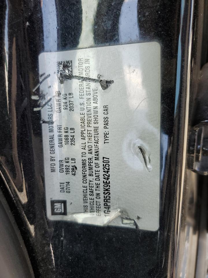 2014 Buick Verano Convenience VIN: 1G4PR5SK9E4242507 Lot: 64167005