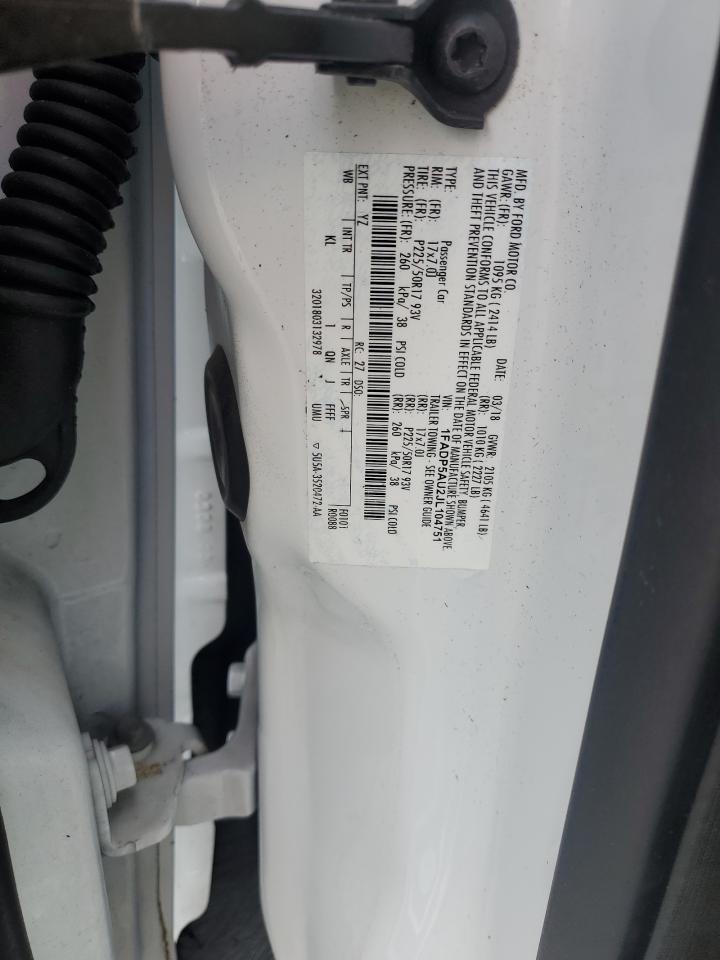 2018 Ford C-Max Se VIN: 1FADP5AU2JL104751 Lot: 64594695