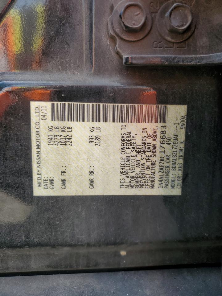 2011 Nissan Altima Base VIN: 1N4AL2AP7BC176683 Lot: 65519475