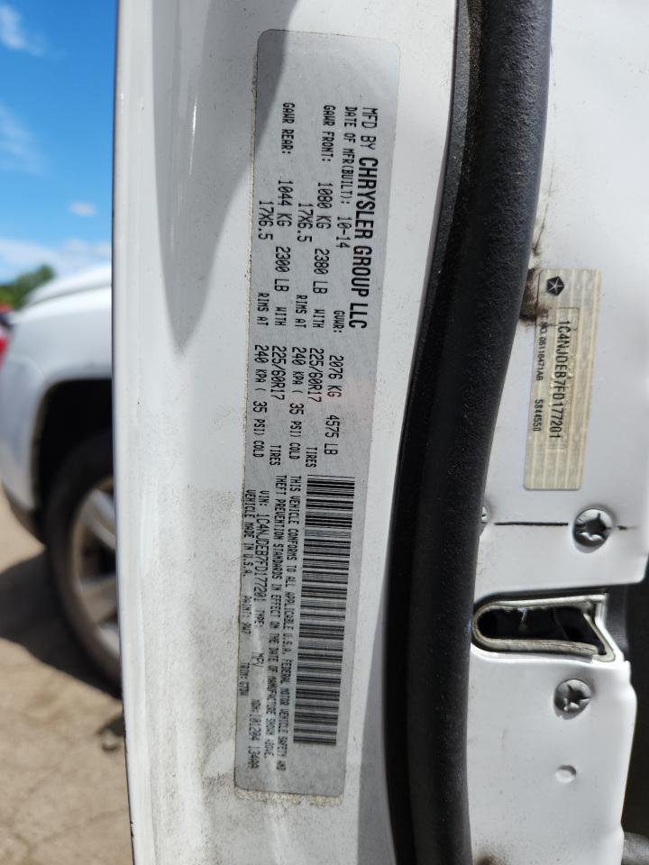 2015 Jeep Compass Latitude VIN: 1C4NJDEB7FD177201 Lot: 64934955