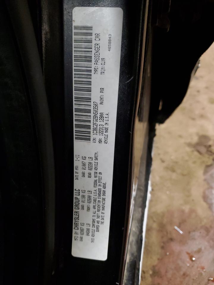2011 Chrysler 200 Limited VIN: 1C3BC2FG2BN503507 Lot: 64436775